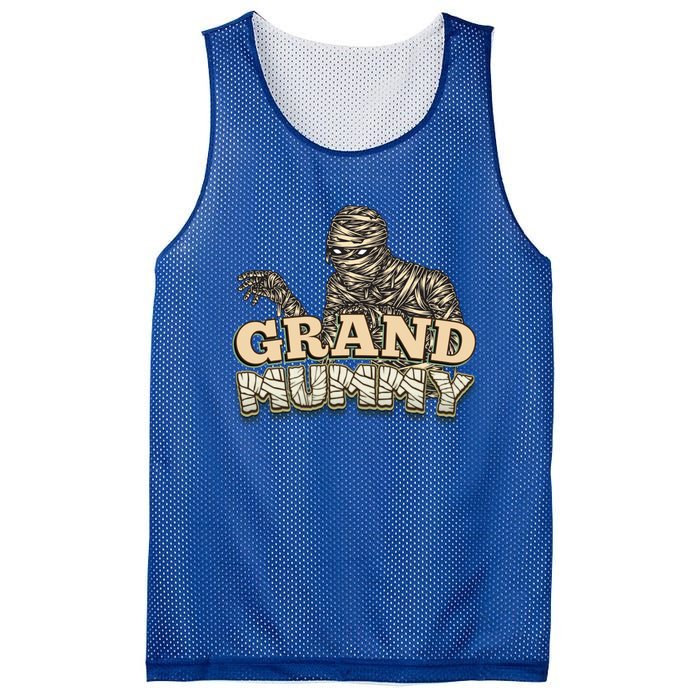 Grandmas Halloween Funny Grand Mummy Great Gift Mesh Reversible Basketball Jersey Tank