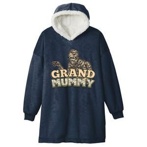 Grandmas Halloween Funny Grand Mummy Great Gift Hooded Wearable Blanket