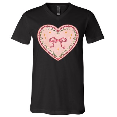 Gingerbread Heart Folk Festival Munich Stuttgart Bavaria V-Neck T-Shirt