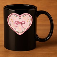Gingerbread Heart Folk Festival Munich Stuttgart Bavaria 11oz C Handle Ceramic Mug