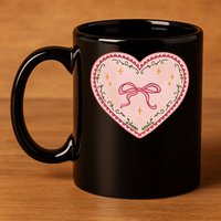 Gingerbread Heart Folk Festival Munich Stuttgart Bavaria 11oz C Handle Ceramic Mug