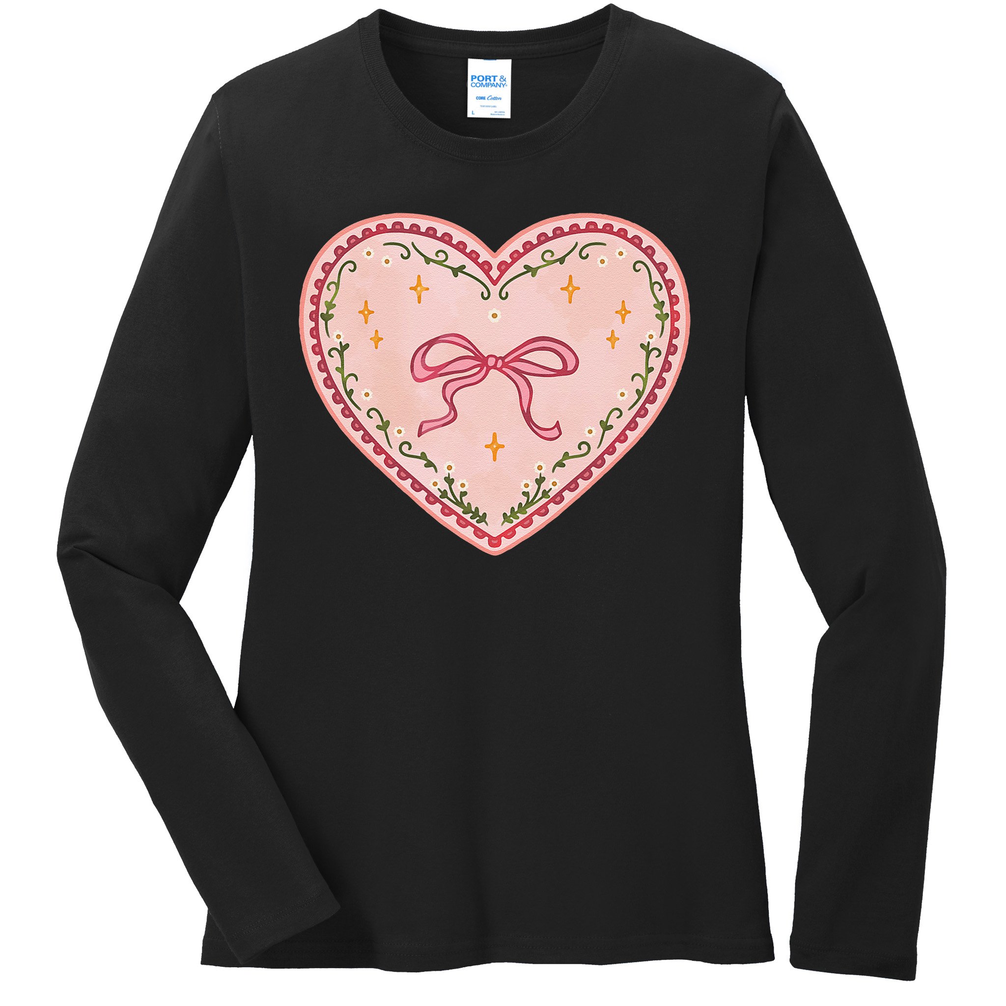 Gingerbread Heart Folk Festival Munich Stuttgart Bavaria Ladies Long Sleeve Shirt
