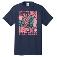 Groovy Howdy First Grade Cowboy Teacher Tall T-Shirt