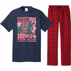 Groovy Howdy First Grade Cowboy Teacher Pajama Set