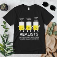Glass Half Full Half Empty Funny Realists Philosophy Premium T-Shirt