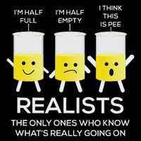 Glass Half Full Half Empty Funny Realists Philosophy Visor