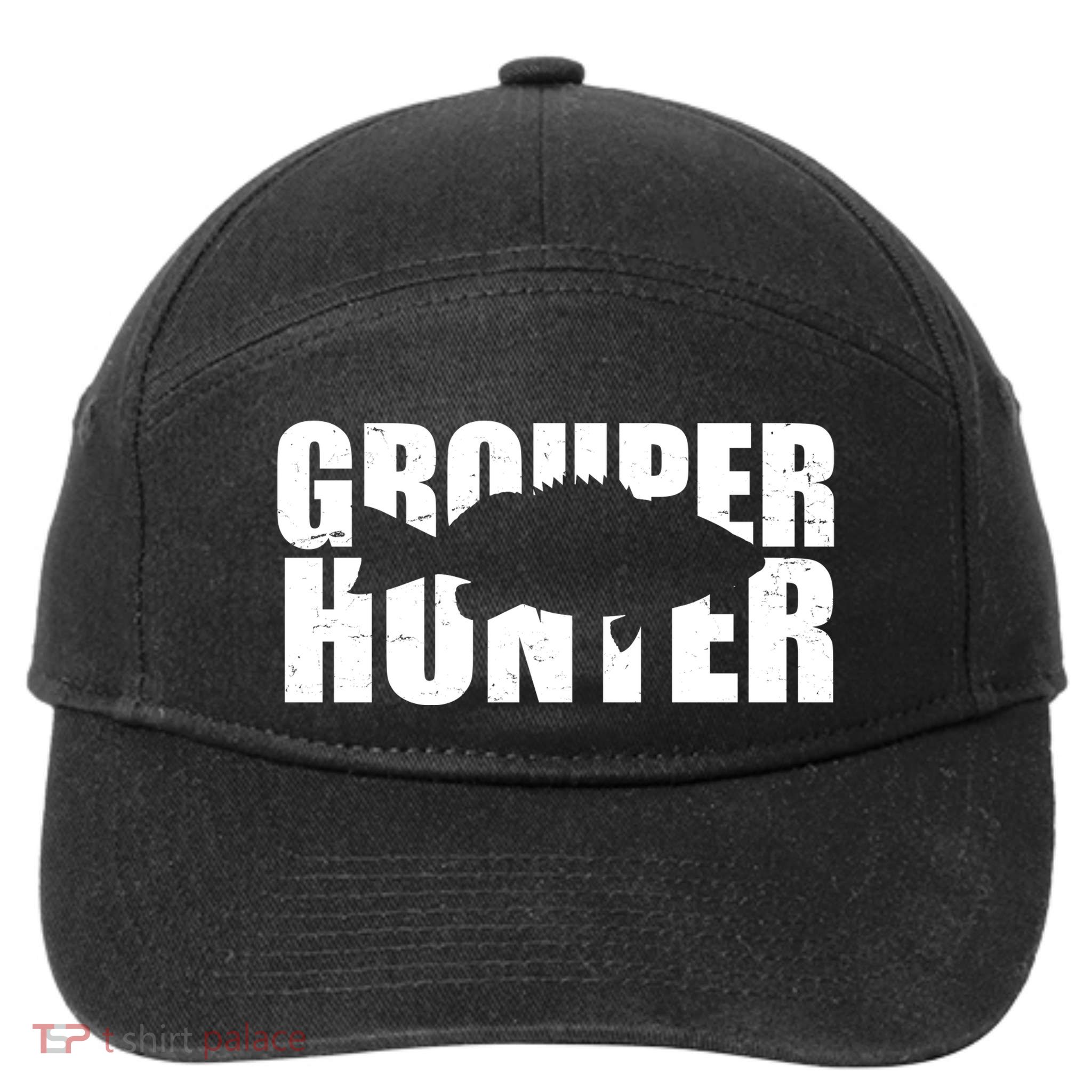 Grouper Hunter Fish 7-Panel Snapback Hat