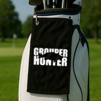 Grouper Hunter Fish Golf Towel