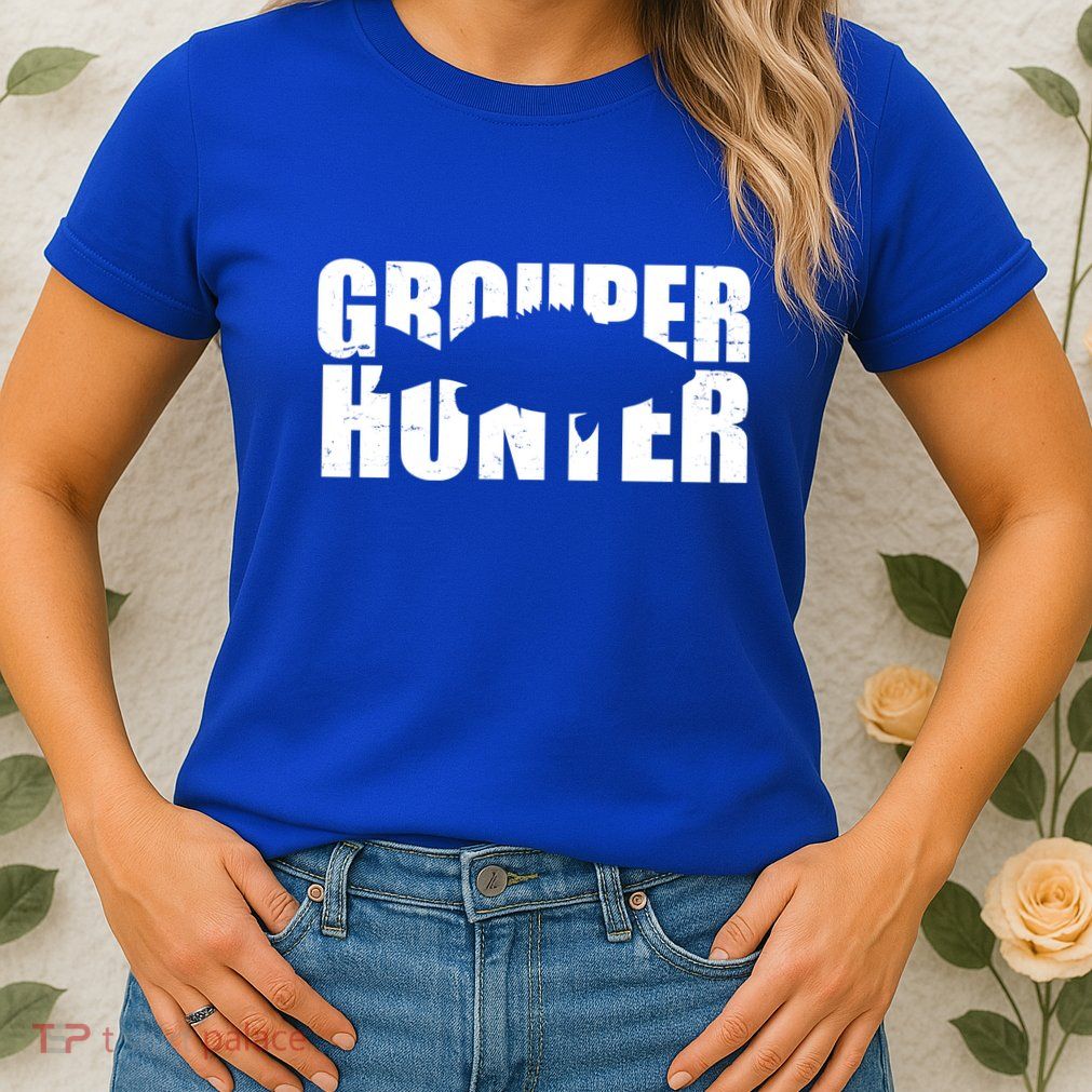 Grouper Hunter Fish Womens T-Shirt
