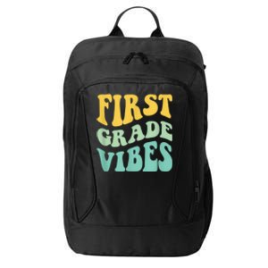 Groovy Happy First Day Of School Teacher Kids Back To School City Backpack