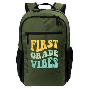 Groovy Happy First Day Of School Teacher Kids Back To School Daily Commute Backpack