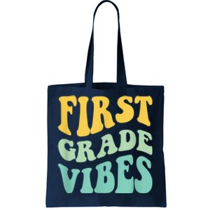 Groovy Happy First Day Of School Teacher Kids Back To School Tote Bag