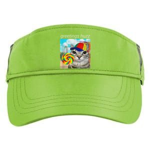 Greetings Huzz Funny Gen Z Gen Alpha Slang Meme Adult Drive Performance Visor