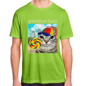 Greetings Huzz Funny Gen Z Gen Alpha Slang Meme Adult ChromaSoft Performance T-Shirt