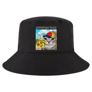 Greetings Huzz Funny Gen Z Gen Alpha Slang Meme Cool Comfort Performance Bucket Hat