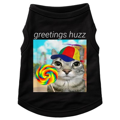 Greetings Huzz Funny Gen Z Gen Alpha Slang Meme Doggie Tank