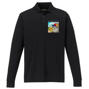 Greetings Huzz Funny Gen Z Gen Alpha Slang Meme Performance Long Sleeve Polo