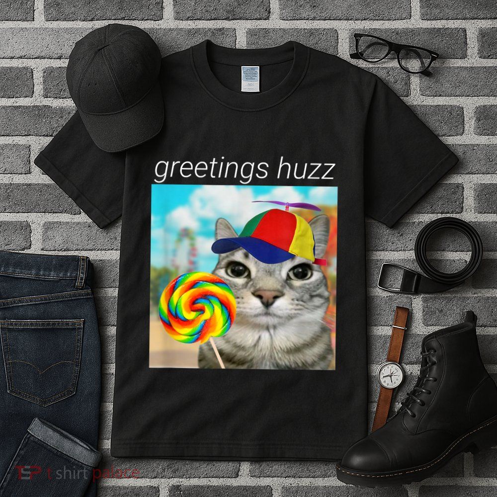 Greetings Huzz Funny Gen Z Gen Alpha Slang Meme Tall T-Shirt