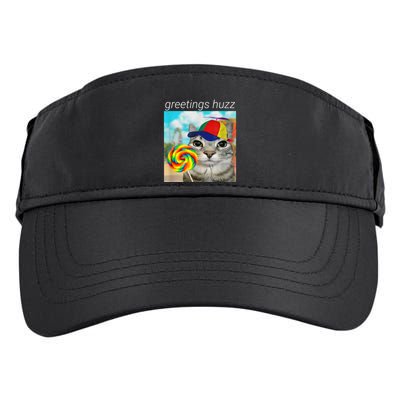 Greetings Huzz Funny Gen Z Gen Alpha Slang Meme Adult Drive Performance Visor