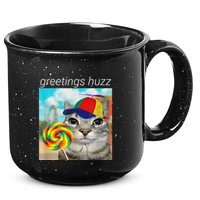 Greetings Huzz Funny Gen Z Gen Alpha Slang Meme 15oz Campfire Ceramic Mug