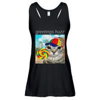 Greetings Huzz Funny Gen Z Gen Alpha Slang Meme Ladies Essential Flowy Tank