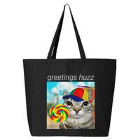 Greetings Huzz Funny Gen Z Gen Alpha Slang Meme 25L Jumbo Tote
