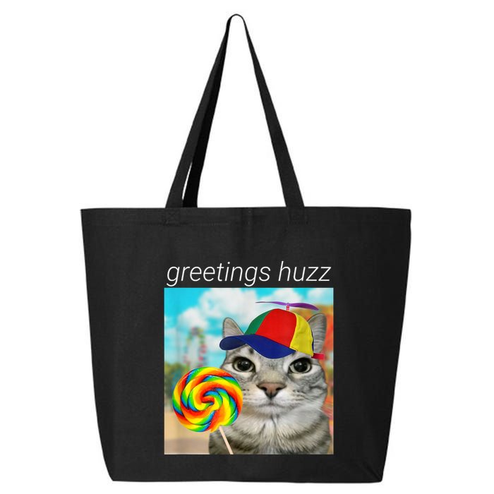 Greetings Huzz Funny Gen Z Gen Alpha Slang Meme 25L Jumbo Tote