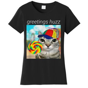 Greetings Huzz Funny Gen Z Gen Alpha Slang Meme Women's T-Shirt