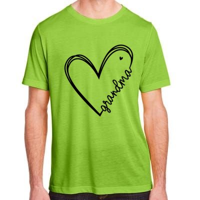 Grandma Heart For Christmas MotherS Day Birthdays Gift Adult ChromaSoft Performance T-Shirt