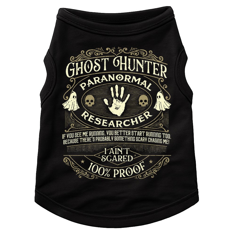 Ghost Hunter Ghost Hunting Halloween Paranormal Activity Doggie Tank