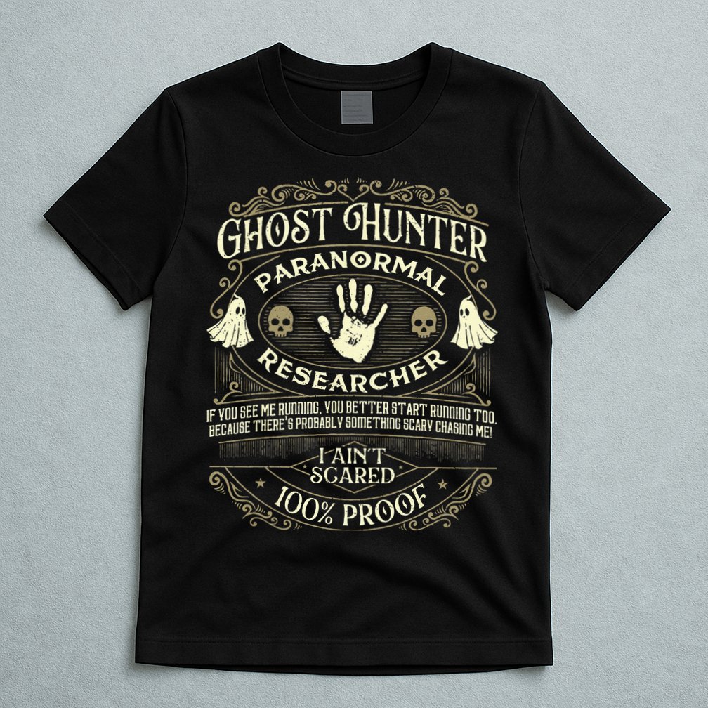 Ghost Hunter Ghost Hunting Halloween Paranormal Activity T-Shirt