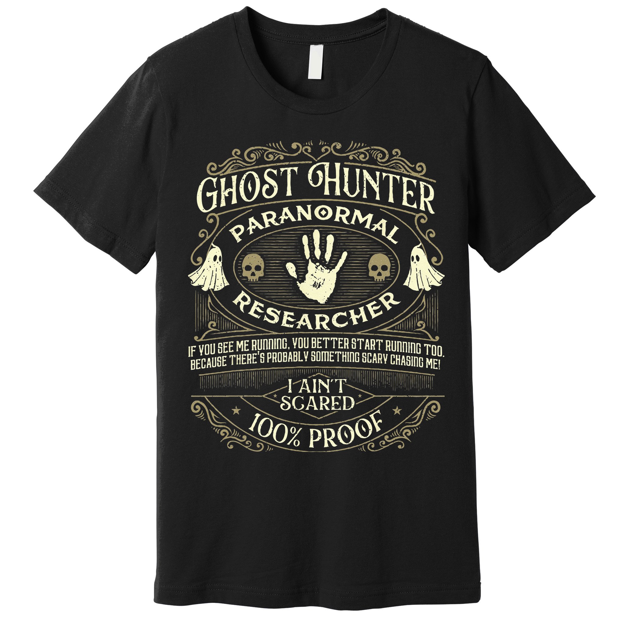 Ghost Hunter Ghost Hunting Halloween Paranormal Activity Premium T-Shirt