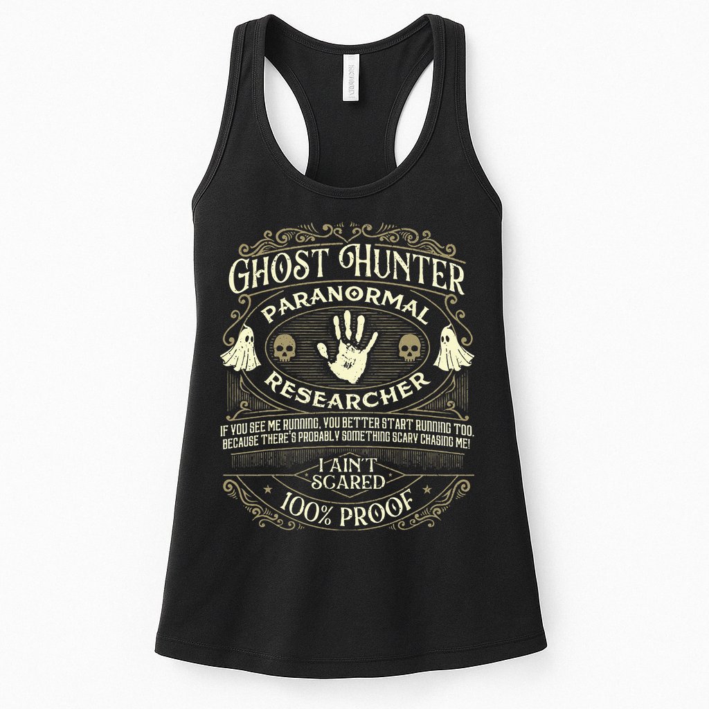 Ghost Hunter Ghost Hunting Halloween Paranormal Activity Womens Tank Top