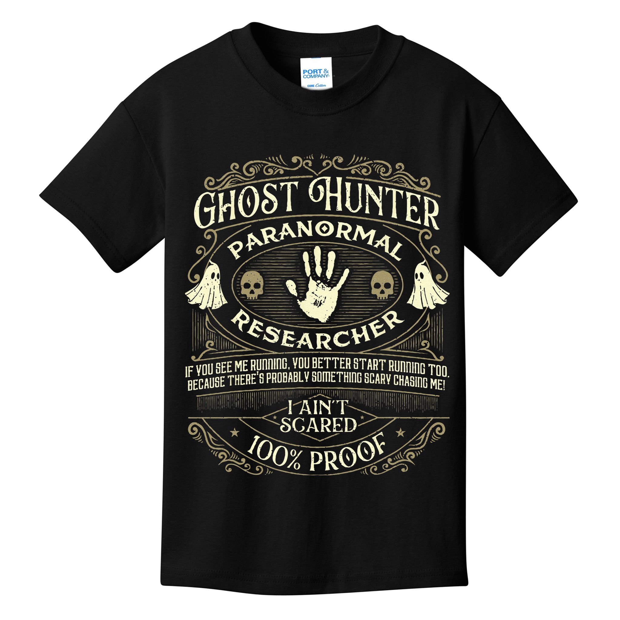 Ghost Hunter Ghost Hunting Halloween Paranormal Activity Kids T-Shirt