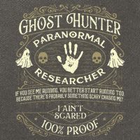 Ghost Hunter Ghost Hunting Halloween Paranormal Activity Cotton Canvas Backpack