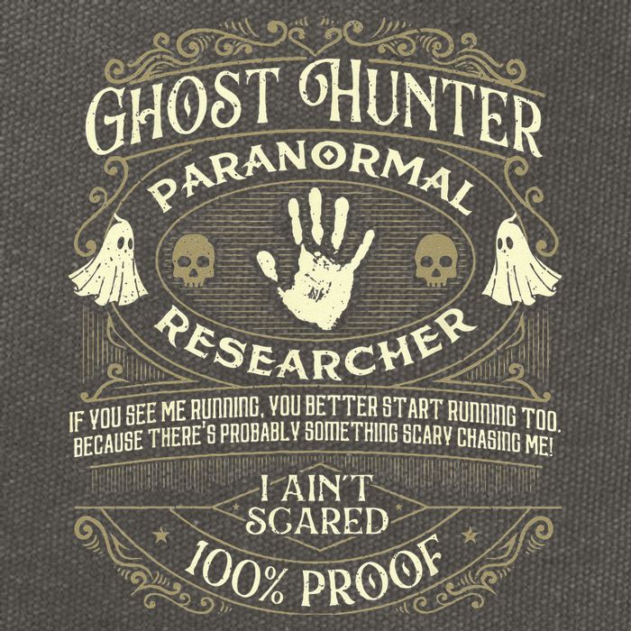 Ghost Hunter Ghost Hunting Halloween Paranormal Activity Cotton Canvas Backpack
