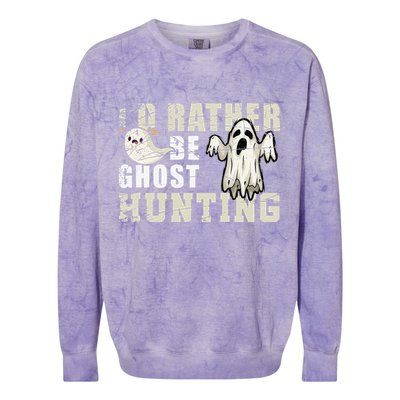Ghost Hunter Gift Boo Spooky Halloween Colorblast Crewneck Sweatshirt
