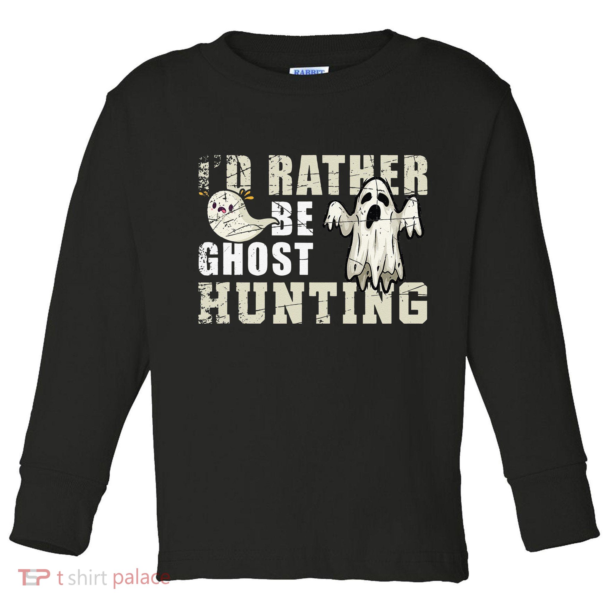 Ghost Hunter Gift Boo Spooky Halloween Toddler Long Sleeve Shirt