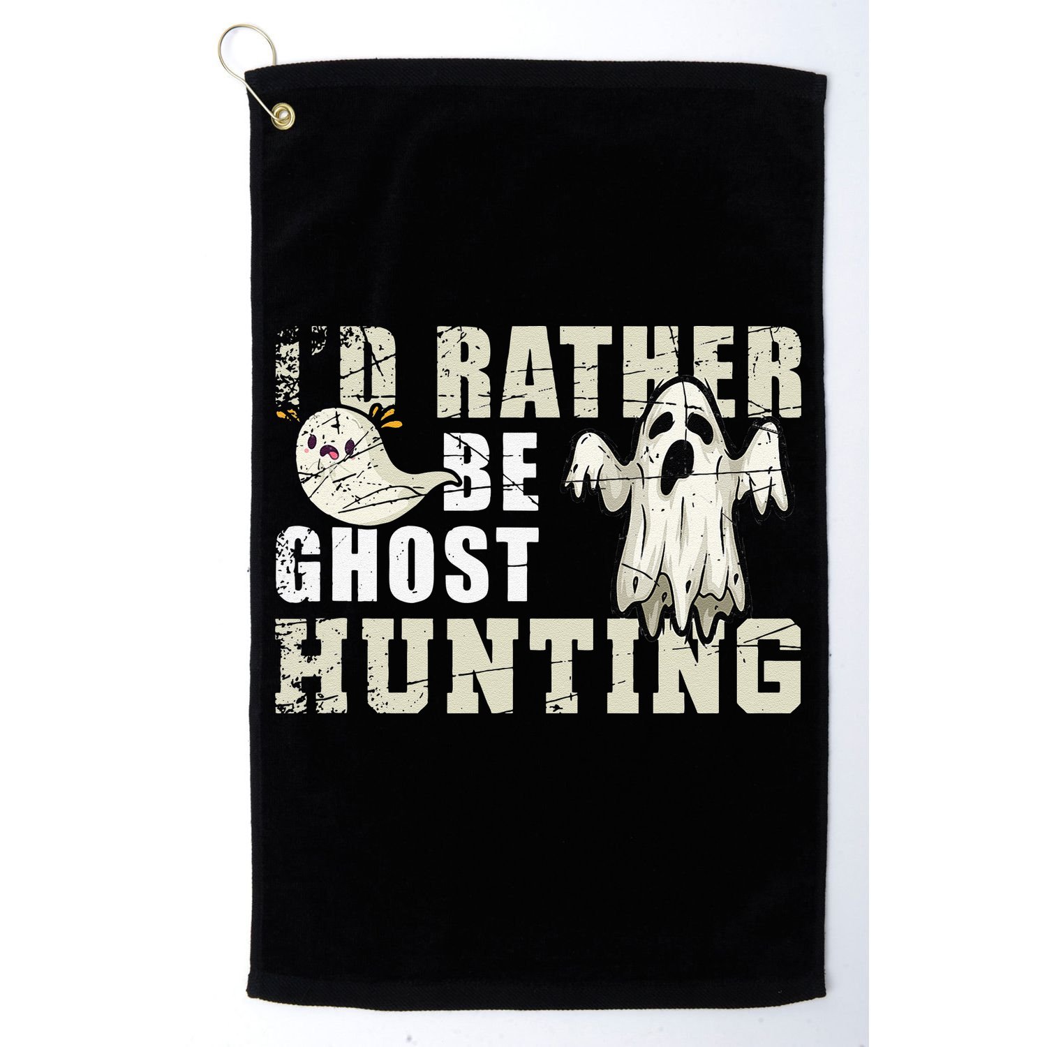 Ghost Hunter Gift Boo Spooky Halloween Golf Towel