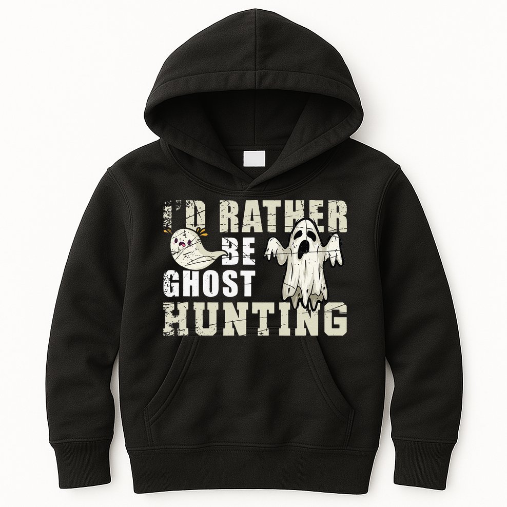 Ghost Hunter Gift Boo Spooky Halloween Kids Hoodie