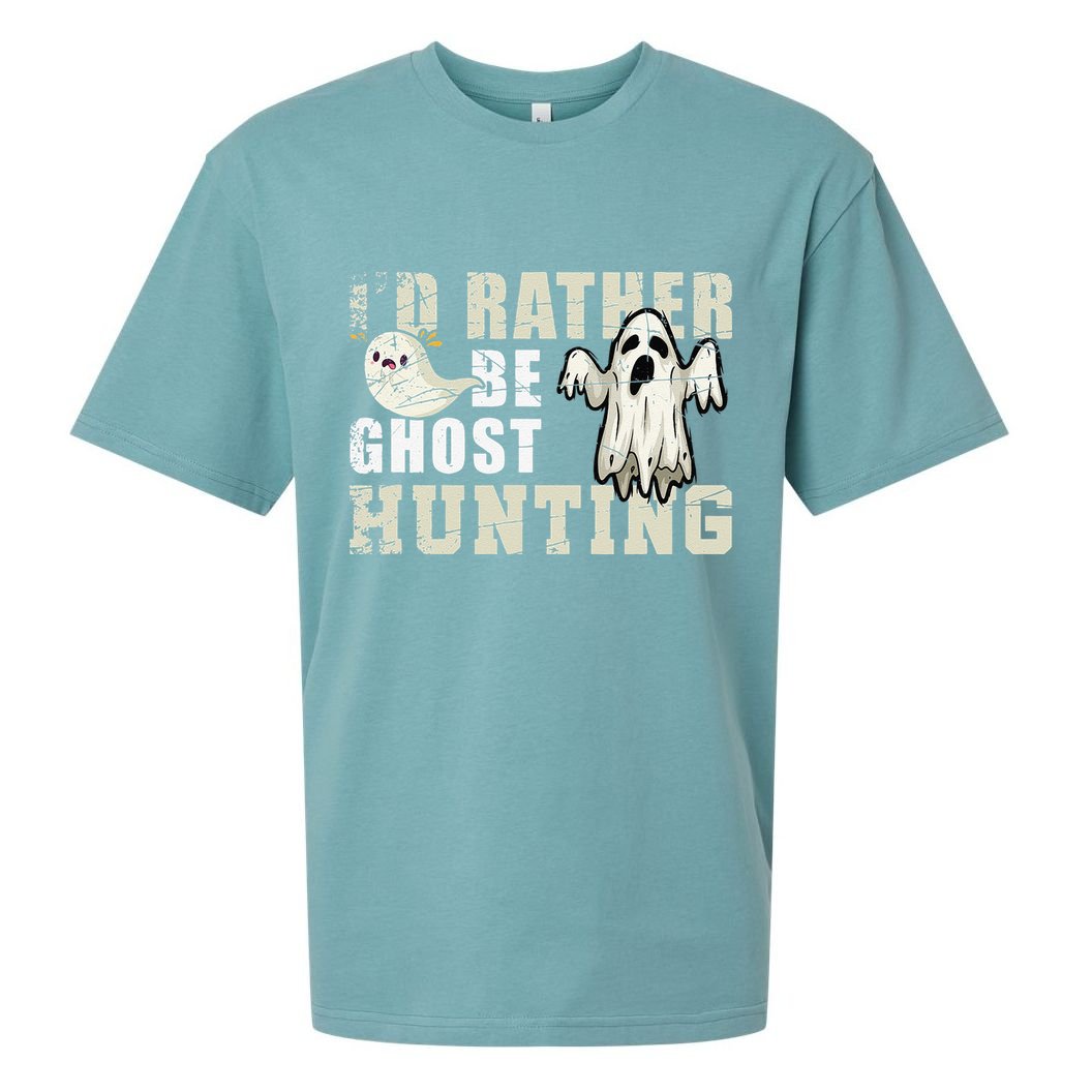 Ghost Hunter Gift Boo Spooky Halloween Sueded Cloud Jersey T-Shirt