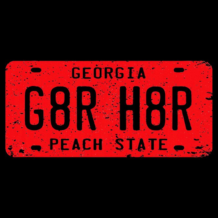 G8r H8r Georgia License Plate Football 16 in Basic Backpack