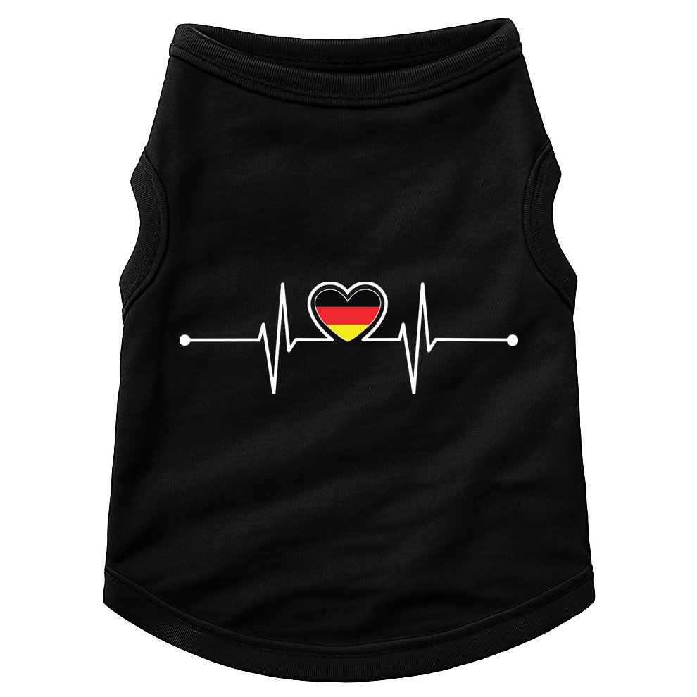 Germany Heartbeat German Gifts Team Germany Flag Design Doggie Tank