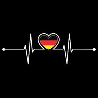 Germany Heartbeat German Gifts Team Germany Flag Design Impact Tech Backpack