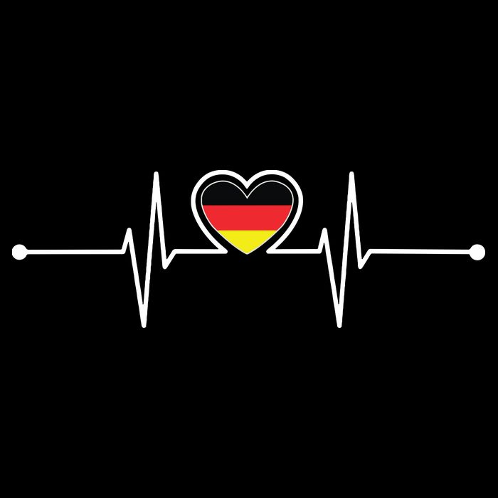 Germany Heartbeat German Gifts Team Germany Flag Design Impact Tech Backpack
