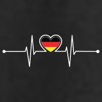 Germany Heartbeat German Gifts Team Germany Flag Design Beanie