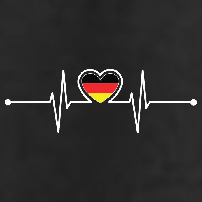 Germany Heartbeat German Gifts Team Germany Flag Design Beanie