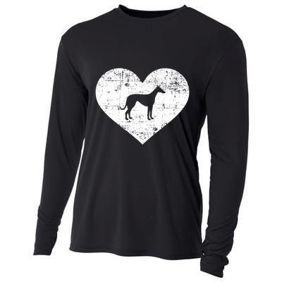 Greyhound Heart Gift Cooling Performance Long Sleeve Crew