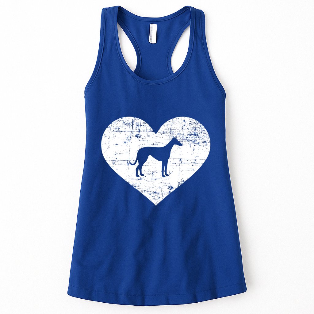 Greyhound Heart Gift Womens Tank Top