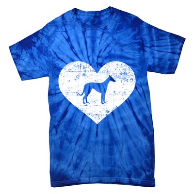 Greyhound Heart Gift Tie-Dye T-Shirt